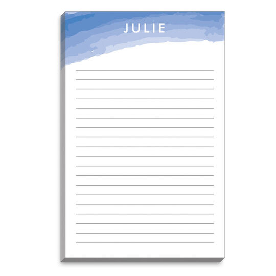 Blue Watercolor Swash Notepads